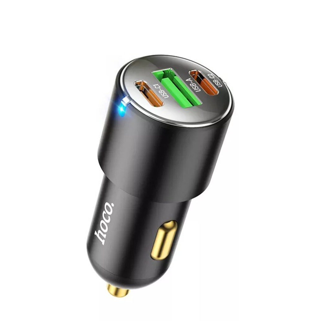 Автомобильное заряд. устр. Hoco NZ6 1USB/2C 18W/25W черное