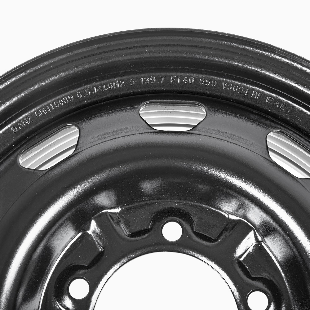 Диск штампованный R16 6.5J 5x139.7/108.6 ET40 ГАЗ, УАЗ GANZ Black GRN16089