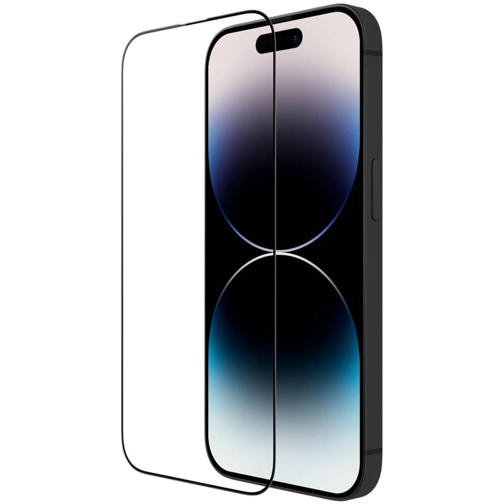 Защитное стекло на экран 6D для iPhone 15 Plus, тонкие черные рамками и олеофобное покрытие, G-Rhino