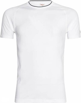 Мужская теннисная футболка Wilson Team Seamless Crew T-Shirt - белый