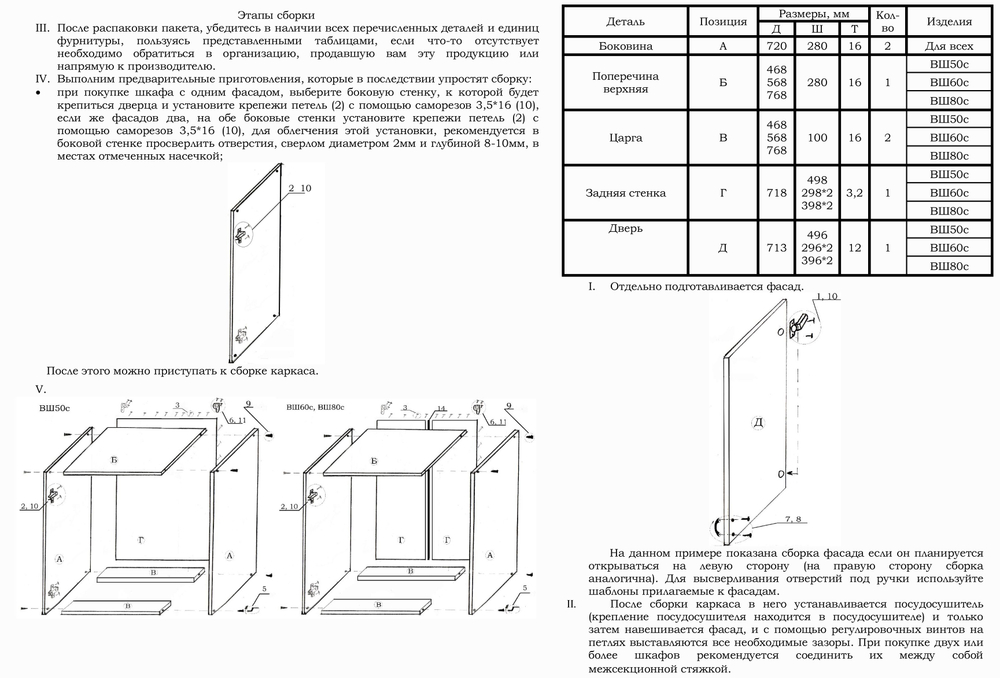 Шкаф-сушилка 60х30х72 см Ольха настенный без полок / Кухонный модуль навесной