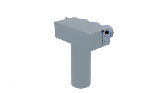 Flexag PCP-125/75x3 пленум вентиляционный потолочный, D125, на 3 выxода, L=300 мм
