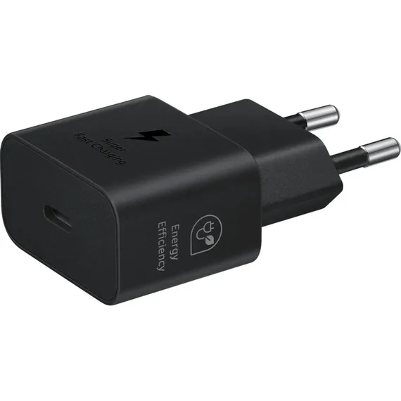Зарядный блок Samsung Type-C 25W черного цвета