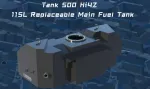 Замена основного топливного бака на 115 литров для TANK 500 гибрид Танк топливный насос