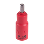 KING TONY (4025VE08) Насадка (бита) торцевая диэлектрическая 1/2", HEX, 8 мм, L = 75 мм