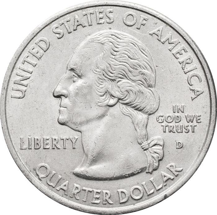 25 центов (1/4 доллара, квотер) 2002 США «Штат Луизиана» (D) XF