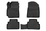 Коврики 3D в салон подходят для KIA Soul (III) 2019->, хб, 4шт. (ПУ, повышенная износостойкость)