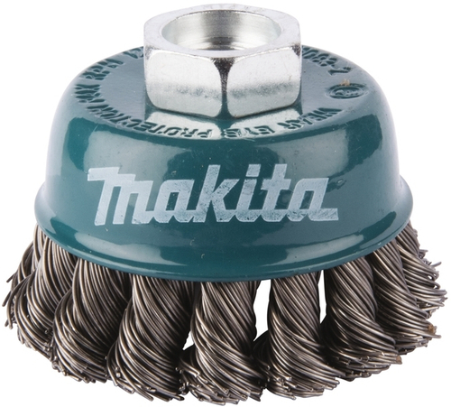 Чашечная щётка 60 мм из стальной проволоки 0,5 мм, M14 для УШМ Makita D-24119