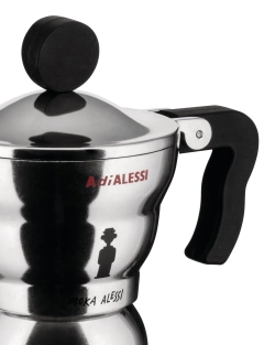 Alessi Алюминиевая Турка кофеварка высокого давления Moka Alessi на 6 чашек. AAM33/6
