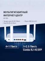 Мультигигабитный интернет-центр Netcraze Giga (NC-1012) с Mesh Wi-Fi 6 AX3000