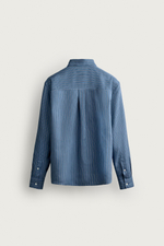 РУБАШКА СТРУЯЩЕГОСЯ КРОЯ В ПОЛОСКУ — ZARA