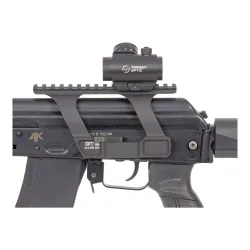 Коллиматор Target Optic 1x20, Weaver, красная марка, точка 2 MOA, проставка - крупный план боковой стороны