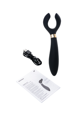 Многофункциональный стимулятор для пар Satisfyer Partner Multifun 3, силикон, чёрный, 23,5 см.