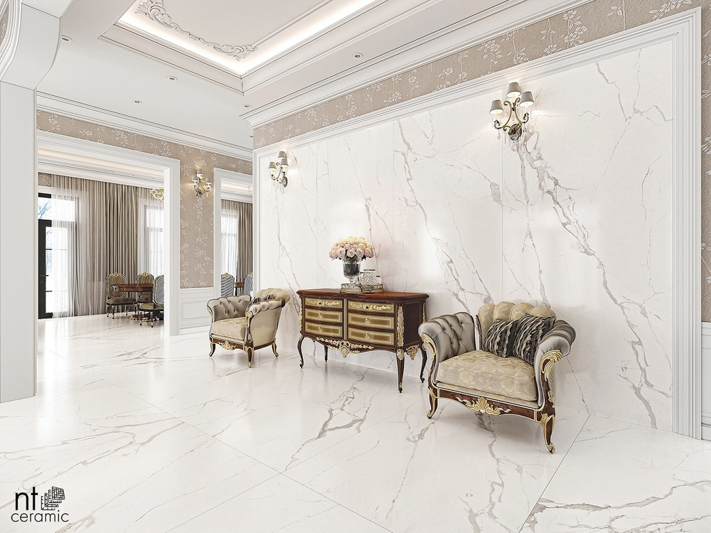 NT Ceramic Atlas Home Marble White 120x280