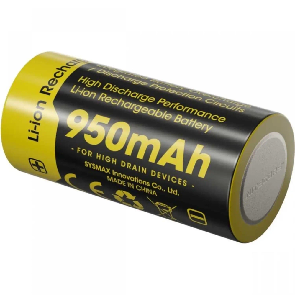 Аккумуляторные батареи NiteCore RCR 123 3.7v