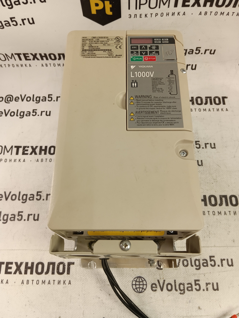 YASKAWA ELECTRIC CIMR-LC4V0018FAA б/у
