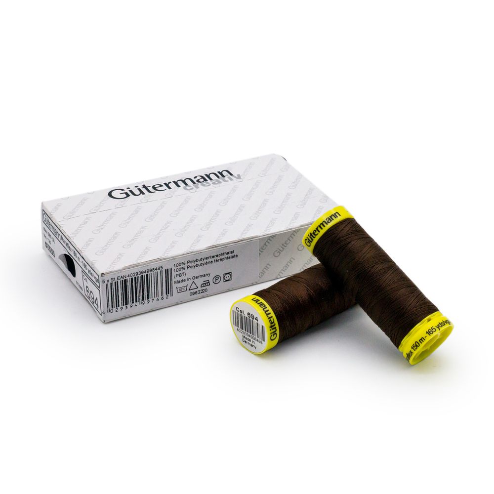 Нитки для трикотажа Gutermann Maraflex 120 (150 метров), 5 кат. | 694 кофейный