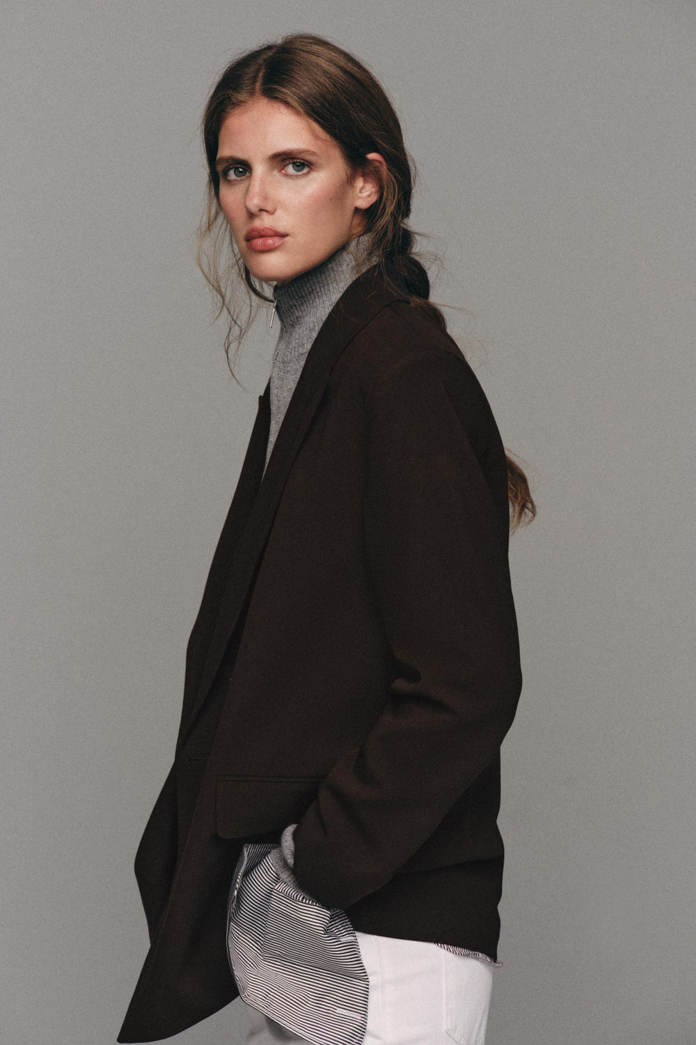 ДВУБОРТНЫЙ БЛЕЙЗЕР ОВЕРСАЙЗ — ZARA