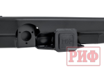 Бампер силовой задний Toyota Land Cruiser 200 2007-2015 c квадратом под фаркоп и калиткой, стандарт РИФ