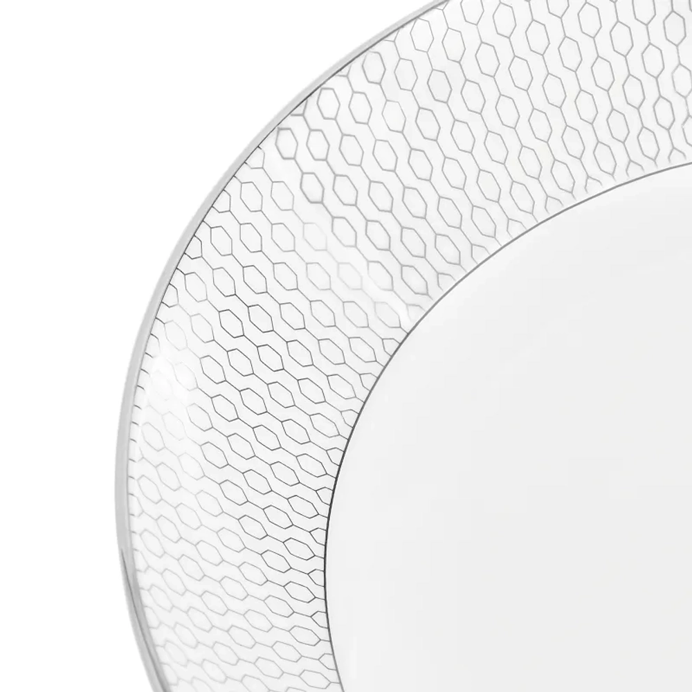 Wedgwood Тарелка Gio Platinum 22см глубокая WW-1069717