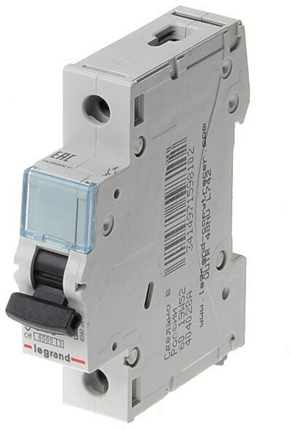 Автоматический выключатель Legrand TX3 C40A 1П 6000 404032