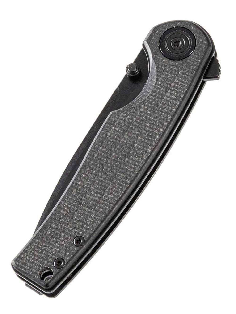 Нож складной GhostBlade Moroi, сталь D2, 58-62 HRC, Spear-point, рукоять микарта чёрная, замок Liner lock, 96 г