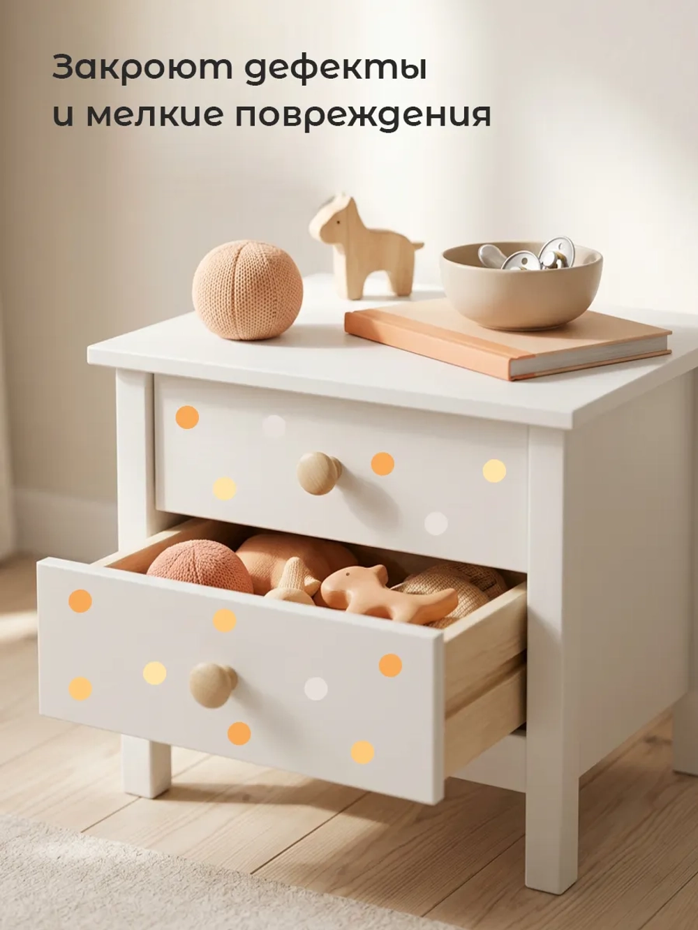 Интерьерные наклейки кружочки на стену в детскую
