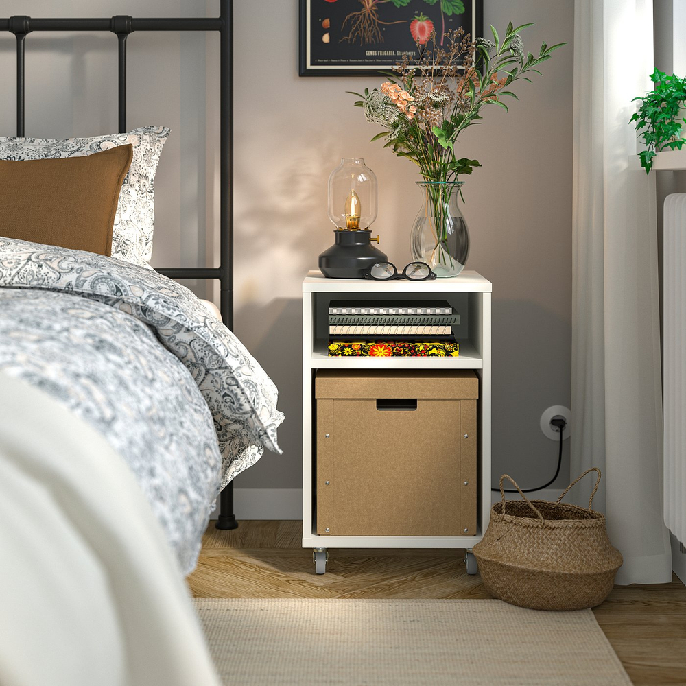 IKEA GÄRDESGÅRD  (ИКЕА ГЭРДЕСГОРД)  -  Коробка с крышкой - натуральный 32х35х31 см