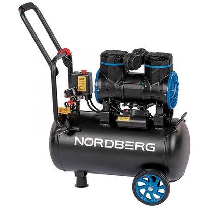 NORDBERG (NCEO24/250) Компрессор безмасляный 220 В, ресивер 24 л, 250 л/мин