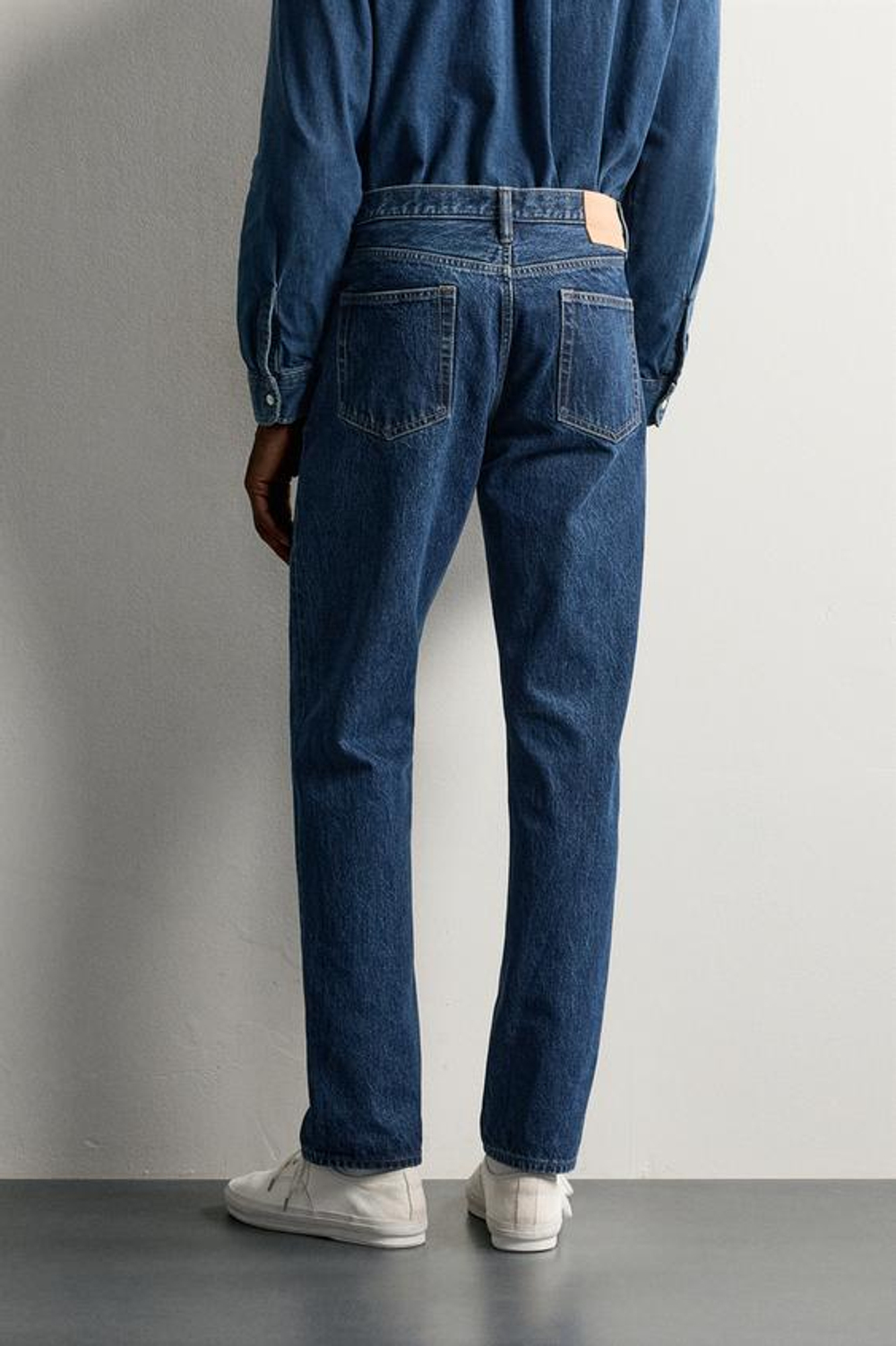 ZARA ДЖИНСЫ REGULAR FIT, ВЫЦВЕТШИЙ СИНИЙ