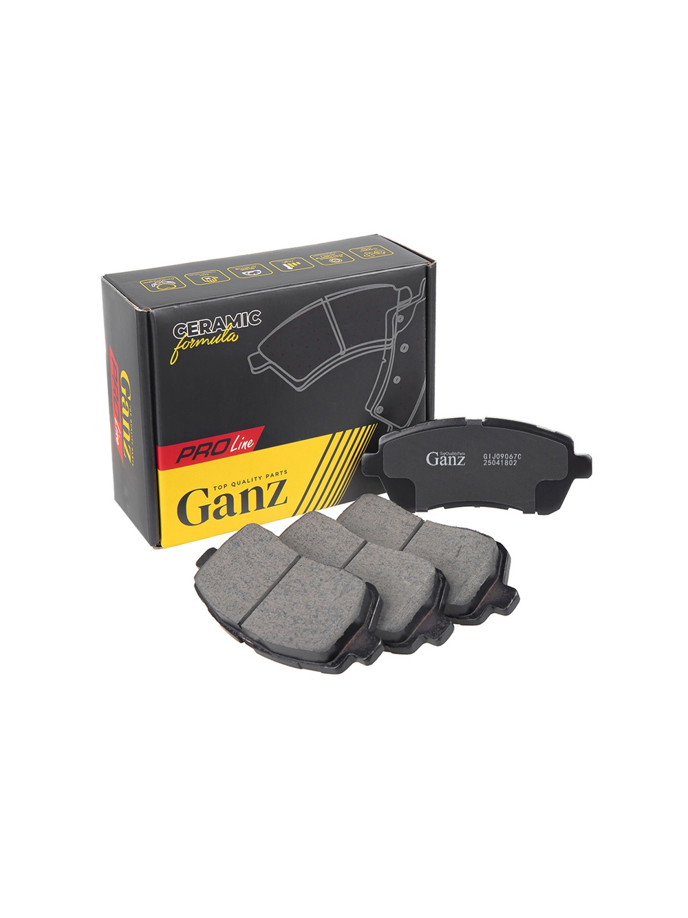 Колодки передние PRO-Line Ceramic FORD Fiesta 8-> GANZ GIJ09067C