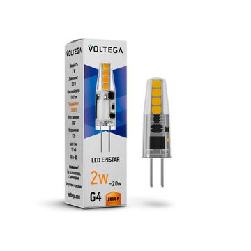 Светодиодная лампа Simple Capsule 2W 2800K G4 12V (7142) VG9-K1G4warm2W-12 Voltega