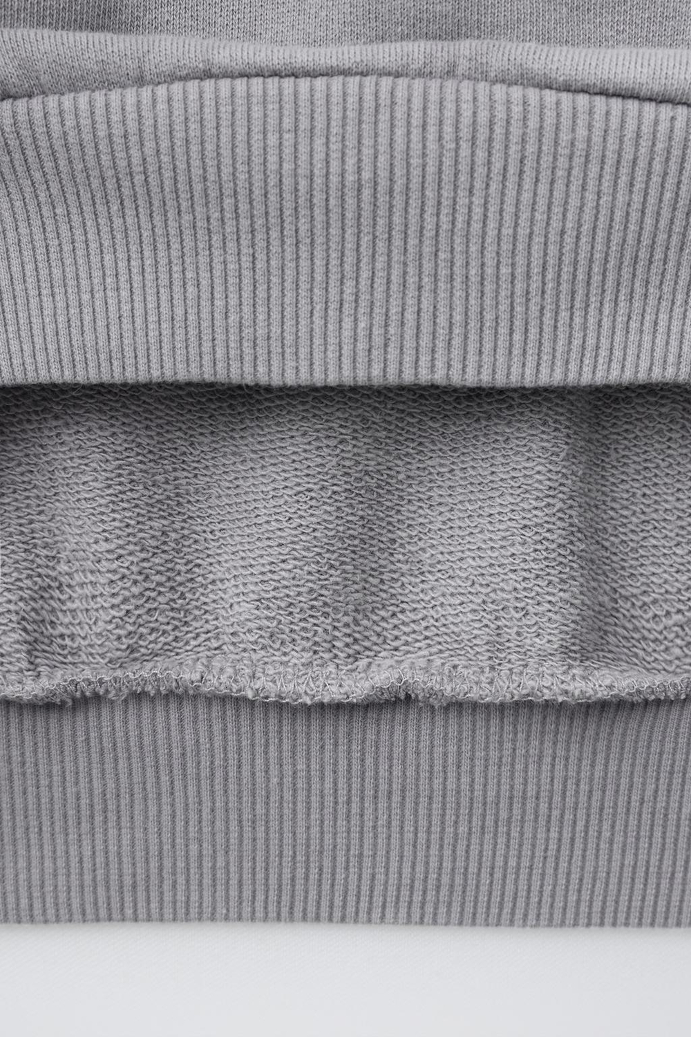 ZARA ТОЛСТОВКА ПОЛО, СЕРО-СИНИЙ