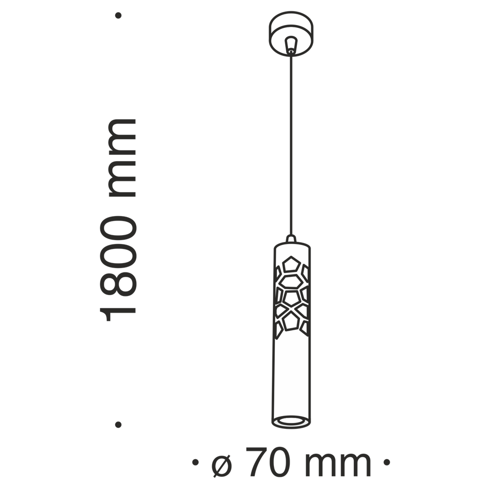 Подвесной светильник Technical P037PL-L11B4K
