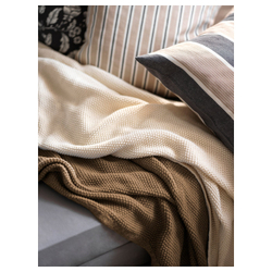 IKEA HUMLEMOTT  (ИКЕА ХУМЛЕМОТТ)  -  Плед - кремовый 130х170 см