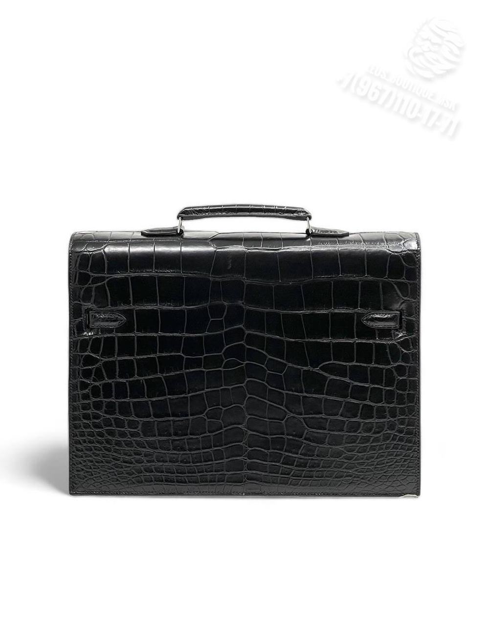 Портфель Hermes из кожи крокодила