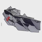 Карбоновый диффузор заднего бампера для LAMBORGHINI REVUELTO 2023+ Ламборгини