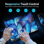 Портативный 16" сенсорный монитор с защитным чехлом Ucolor O2 Touch 3K OLED 2880x1800, 120 Гц