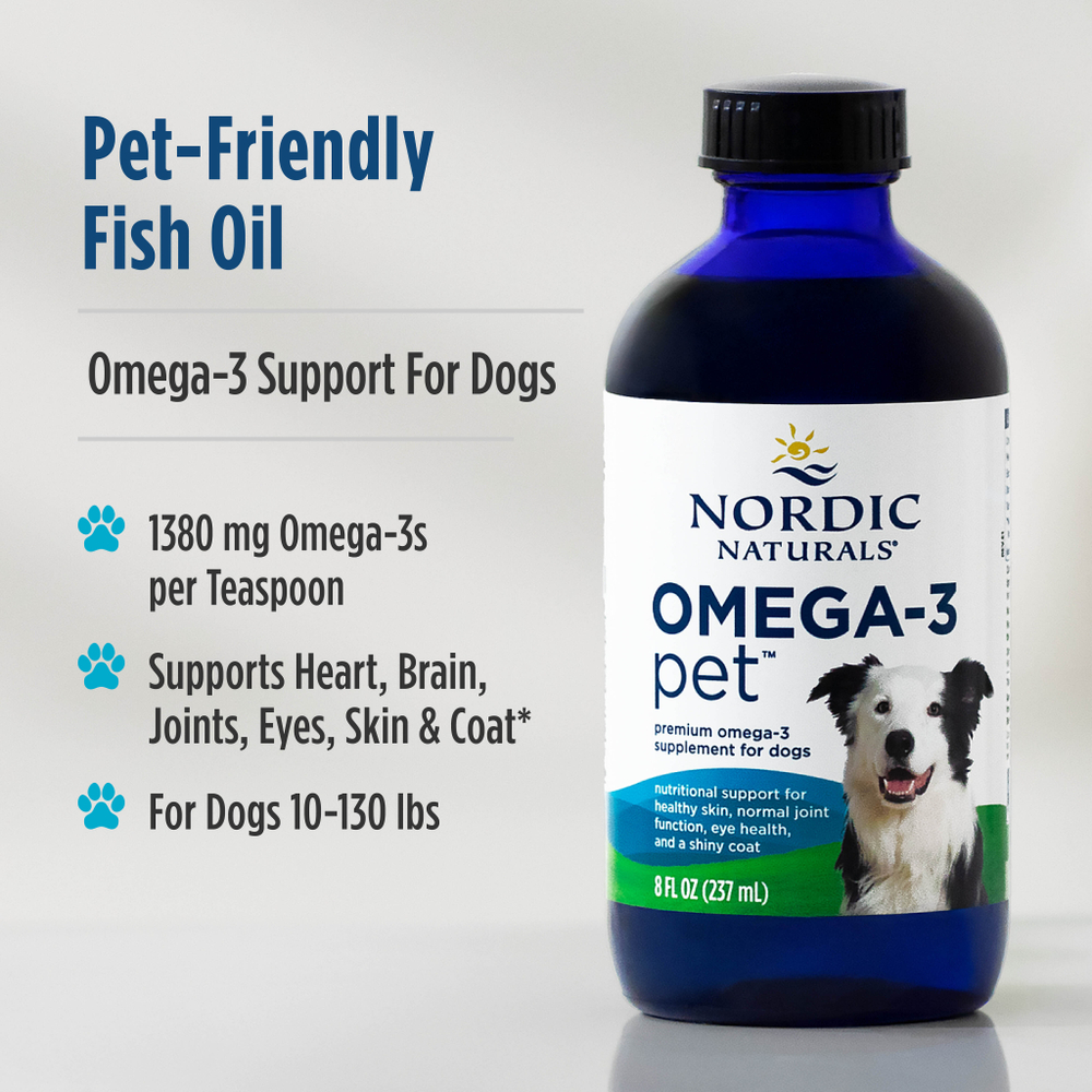 Nordic Naturals, Omega-3 Pet™, для собак, 237 мл (8 жидк. унций)
