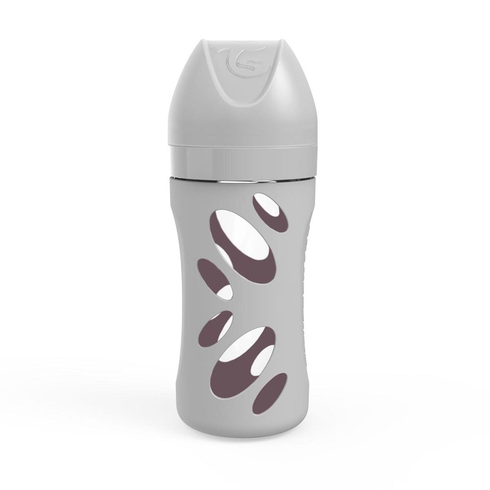 Антиколиковая бутылочка Twistshake для кормления 260 мл. Пастельный серый (Pastel Grey). Арт. 78260