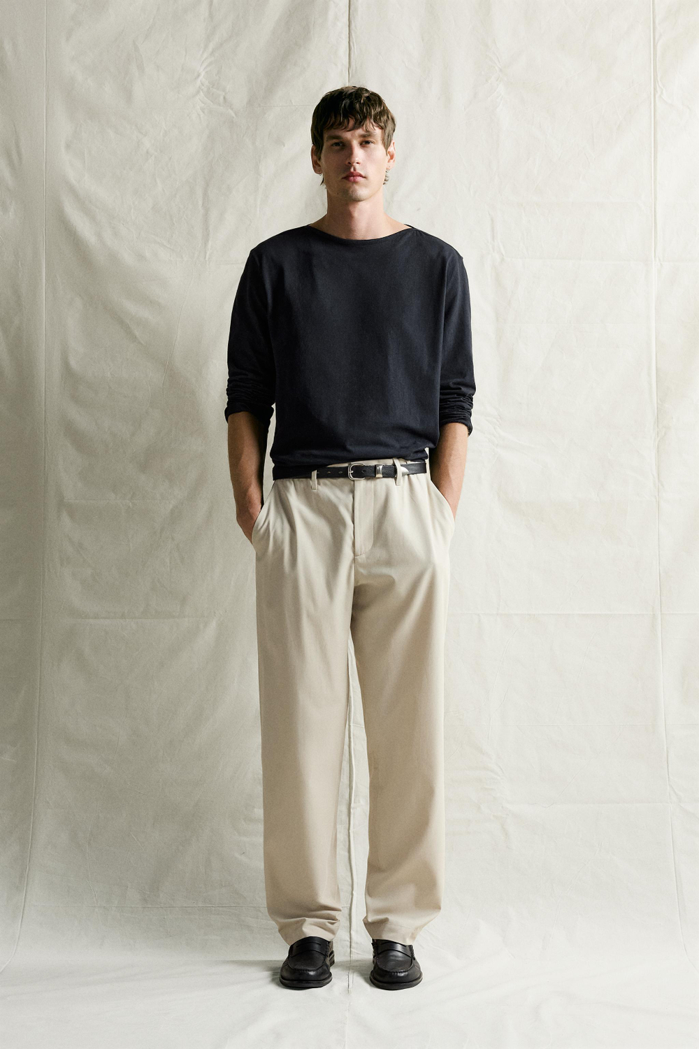 КОМФОРТНЫЕ БРЮКИ СВОБОДНОГО КРОЯ — ZARA