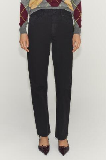 ZARA ДЖИНСЫ WIDE LEG СО СРЕДНЕЙ ПОСАДКОЙ — ZW COLLECTION, ЧЕРНЫЙ