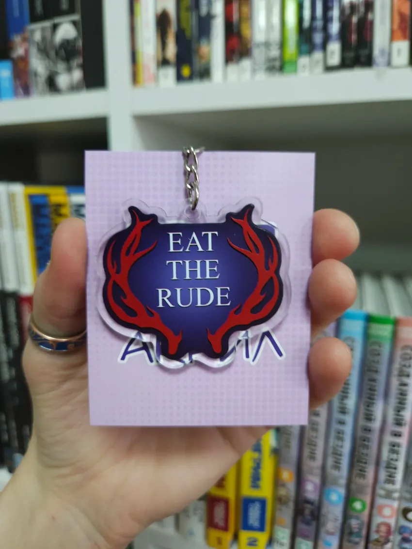 Акриловый брелок "Hannibal: Eat The Rude"