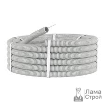 ДКС Труба гофрированная с зондом ПВХ 20 мм 100 м серый