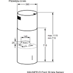 Maunfeld Ford 39 Isla Sensor Black