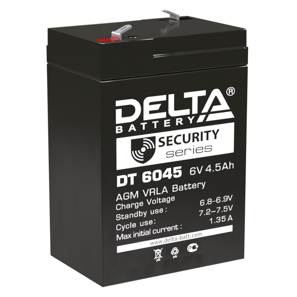 Аккумулятор DT 6045 DELTA 6В 4,5Ач