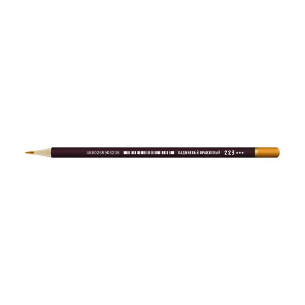 Карандаш цветной заточенный, 6 шт, 223 Кадмиевый оранжевый (Cadmium orange), Vista-Artista VFCP