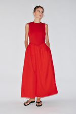 КОМБИНИРОВАННОЕ ПЛАТЬЕ МИДИ — ZARA