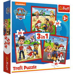 Puzzle - "3in1" - Happy dogs Paw Patrol / Viacom PAW Patrol