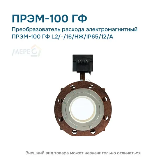 Преобразователь расхода электромагнитный ПРЭМ-100 ГФ L2/-/16/НЖ/IP65/12/A